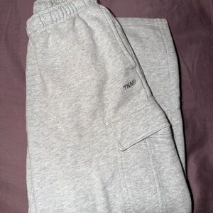 TNA Light Gray Cargo Joggers